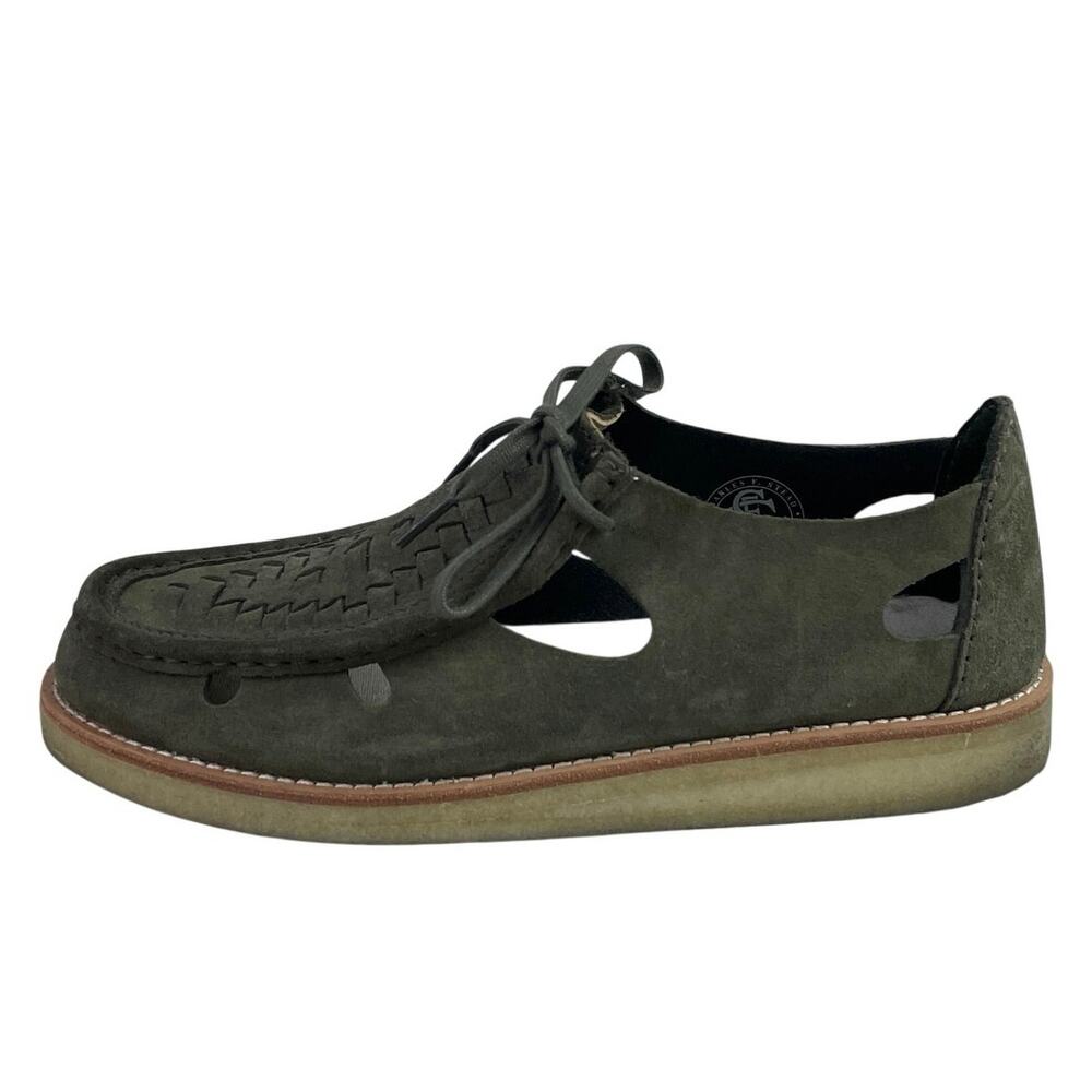 KITH Ronnie Fieg Clarks 8th St Brixham Green Suede Leather Low Top Flat Shoes 8